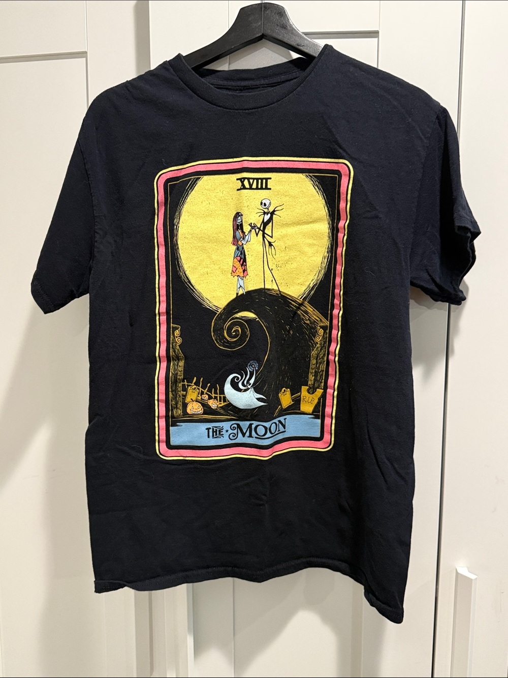 Disney Black Short-Sleeve 'The Moon' Tarot Graphic Tee